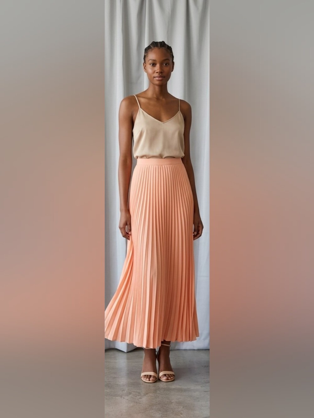 Windsor size small pleated maxi skirt (ONLY)